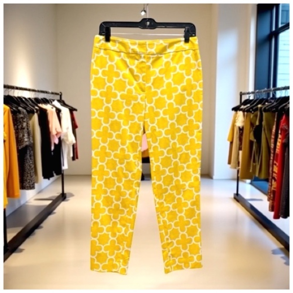 Elliott Lauren Vintage Patterned Women's Jacket & Pants Set. Yellow. Size 6 - Picture 11 of 15